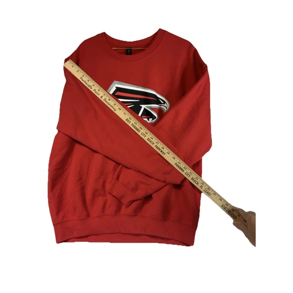 Atlanta Flacons Reebok‎ Team Logo Pullover Sweater Red Large - Picture 3 of 6